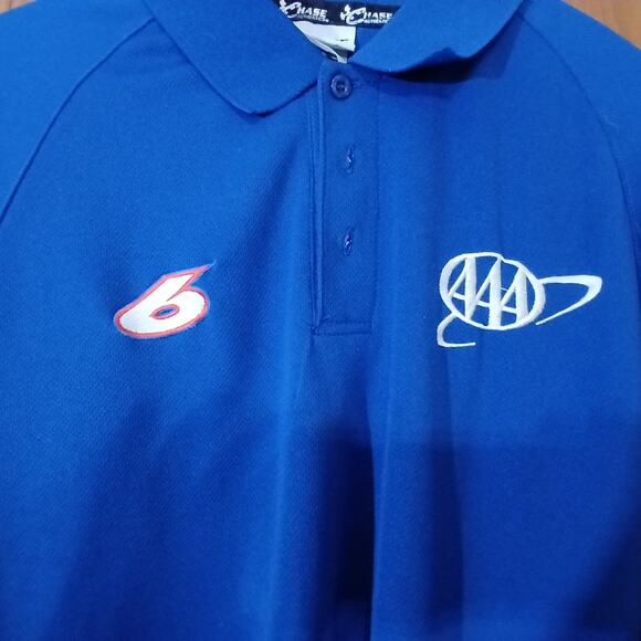 Chase Racing #6 David Ragan Size XL AAA Logo Polo Shirt Excellent Condition - Picture 2 of 9
